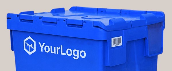 Caixa com logotipo