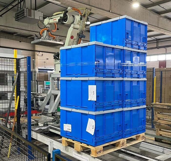 Cajas plegables en línea automatizada
